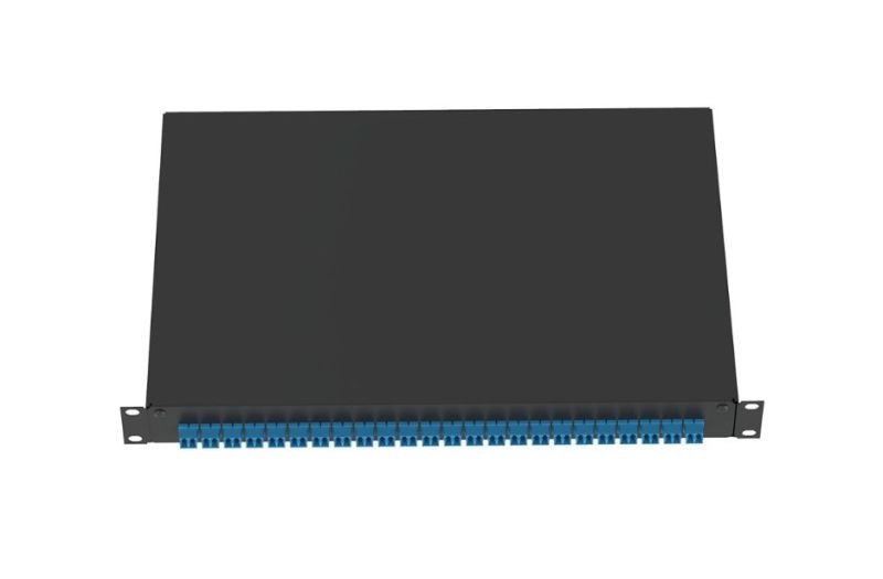 PANDUIT NKFD1W12AQDLC NK eDrawer with 12 Duplex LC Adapters - Aqua-Zirc