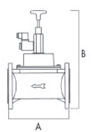 TECNOCONTROL VR938 Elettrovalvola riarmo manuale 230Vac NA DN100 6 bar