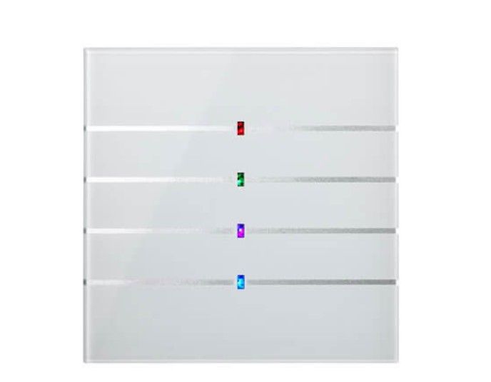 BLUMOTIX BX-QKWG-SILVER QUBIK Multifunction KNX keyboard in square glass