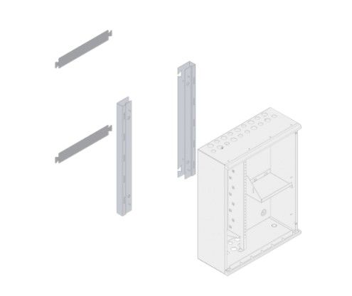 INIM FIRE PRCABSP Pair of brackets for mounting the cabinet spaced from the wall