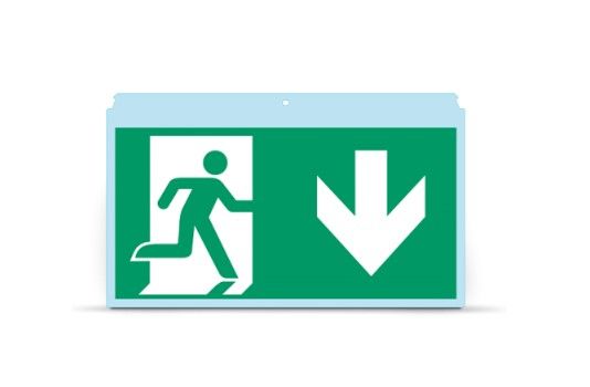 LIXIT OH330PNDW Pannello con pittogrammi incollati direzione basso