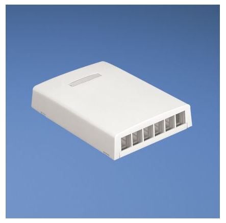 PANDUIT NK6BXWH-AY NK 6-Port Surface Mount Box- White