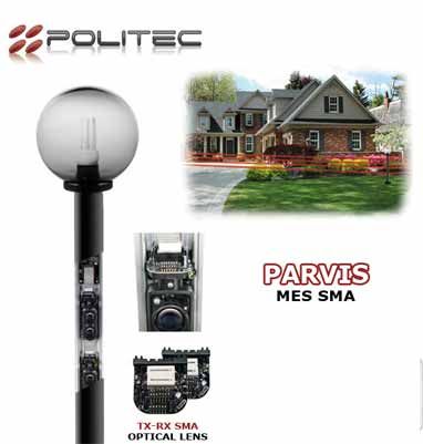POLITEC MES SMA 9250 Column composed of 8 double optical beams 4TX + 4RX H 250 cm