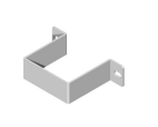 UNISTAB CQ0016X supporto a parete INOX naturale per palo 120x120mm