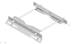 UNISTAB AD3250X staffa INOX 500mm per 2 proiettori palo d. 100÷30