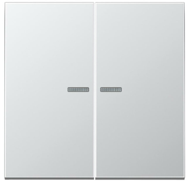 JUNG AL10921STRF KNX RF pushbutton, 2 channels, aluminium