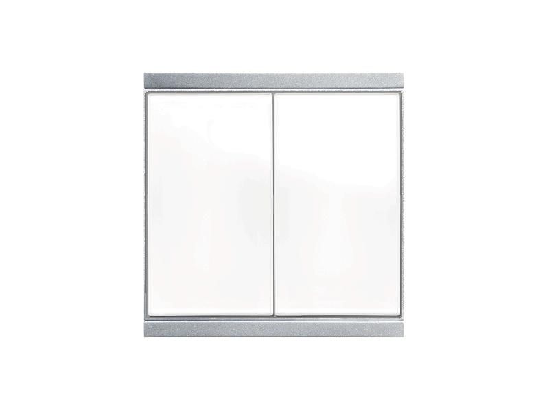 ELSNER 70288 Corlo M2-T- white / chrome matt Double Push Button