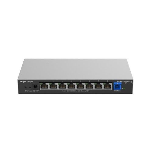 RUIJIE RG-NBF2100S-8GT1SC Gigabit managed optical access switch (ONU), supports