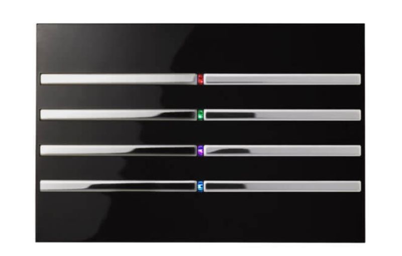 BLUMOTIX BX-RKB-SILVER QUBIK KNX multifunction keyboard in rectangular ABS