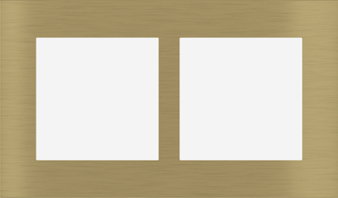 EKINEX EK-S2S-GBB Placca Surface (71 e 20Venti ) rettangolare colore ottone
