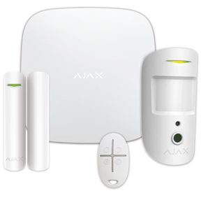 AJ-STRKITPLUS-CAM-W Ajax - Quadruple wireless control panel via LAN-Wi-Fi-4G