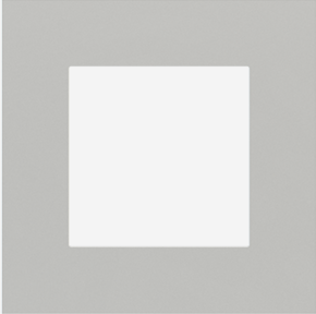 EKINEX EK-PQP-GAG Square FF/71 (Form/Flank/NF) plate Plastic - 1 window