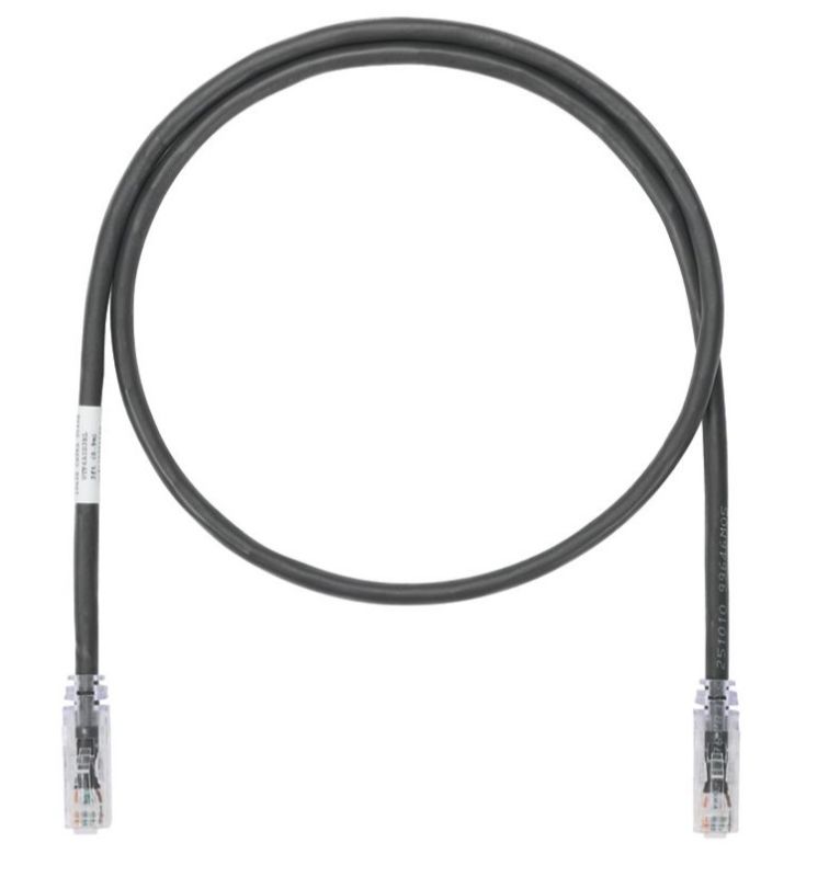 PANDUIT UTP6A7MBL Copper Patch Cord- Cat 6A- Black UTP Cable- 7m