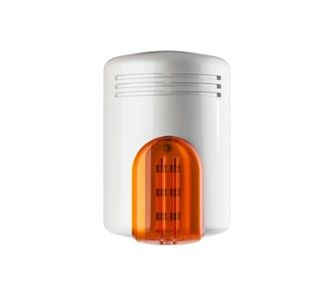 VENITEM 23.30.00 DUCALE LS pearly white-orange EN50131-4 siren with patented anti-shock anti-foam system against violent shocks