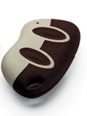 CDVI SETR2641AM2.C 433 MHZ MINI RADIO REMOTE CONTROL - GREY/DARK RED -