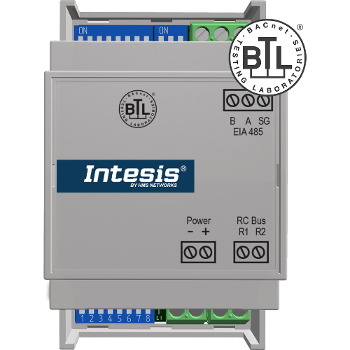 INBACPAN001R100 Intesis Gateway Panasonic ECOi e PACi a BACnet MS/TP — 1 Unità Interna — Connessione via bus R1/R2