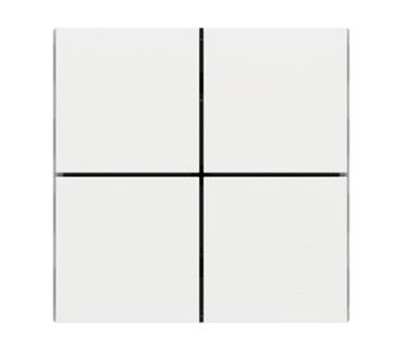 EKINEX EK-TQQ-F_ Confezione 4 tasti quadrati serie FF in Fenix NTM