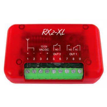 NOLOGO RX2-XL Radioricevitore con due canali, universale e compatibile, 433.92MHz