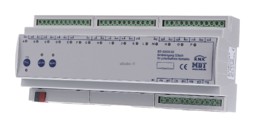 MDT BE-32000.02 KNX 32-fold binary input, 12TE, REG, zero potential version, BE-32000.02