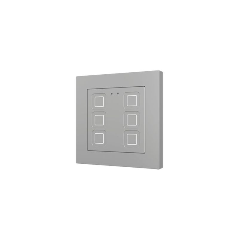 ZENNIO ZVIT55X6S ZVIT55X6S Tecla 55 X6 Backlit capacitive touch switch (55 x 55 mm), 6 buttons, silver