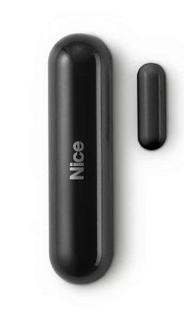 NICE D/W_CONTROL BL Cloning Door/Window and Temperature Sensor, Black, 868.4 MHz