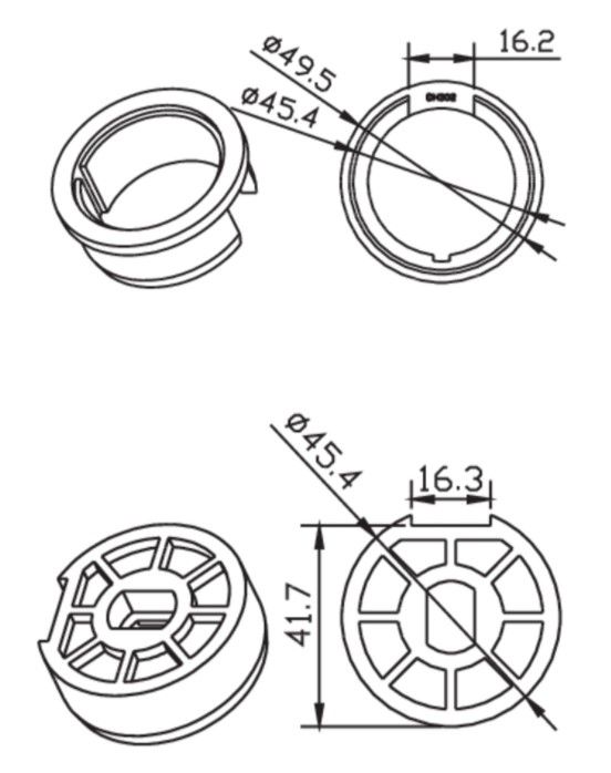CAME 001YK4105 ROUND 50x2mm