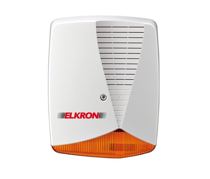 ELKRON 80HP7A00211 Outdoor siren in plastic, with flashing light