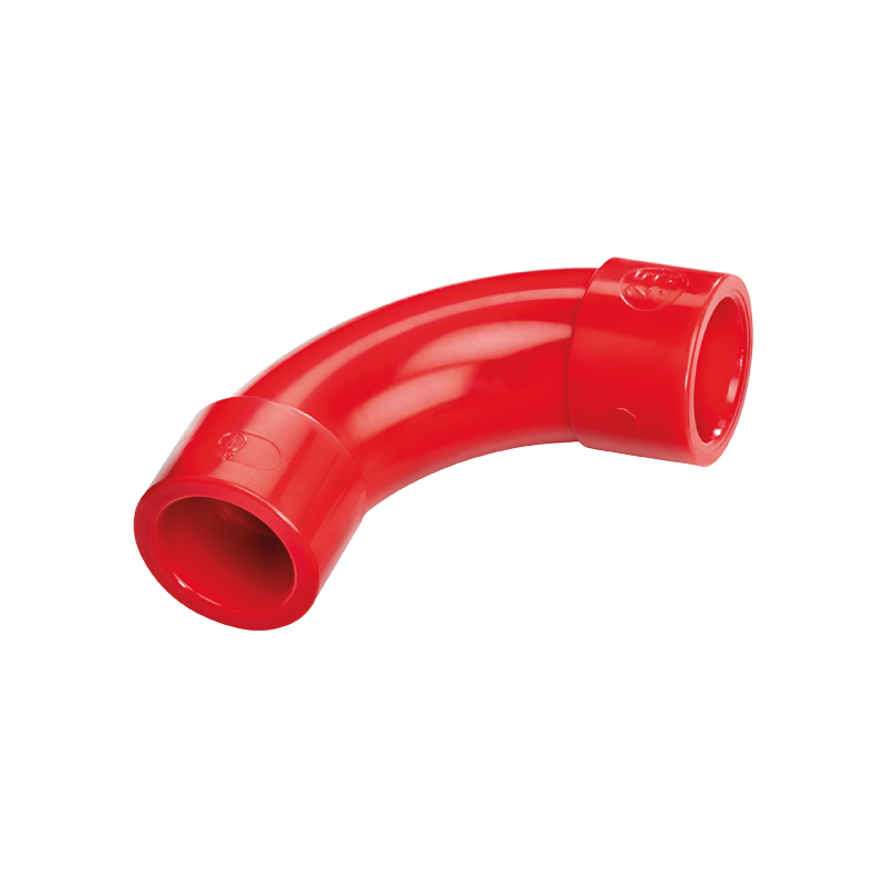 COOPER CSA INCENDIO AA-E25-90R GOMITO ROSSO 90° IN ABS - 25MM DIAMETRO