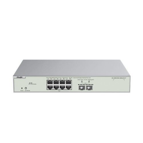 RUIJIE RG-NBS3300-8MG2XS-P 8-Port Multi-Gigabit Layer 2 Managed Switch, 2 x S