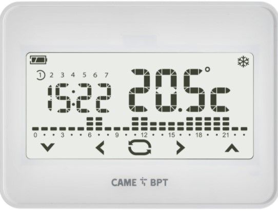 CAME 845AA-0010 TH/550 WH CRONOTERMOSTATO TOUCH PARETE