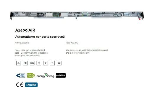 FAAC 10503801 BASIC KIT 1 DOOR A1400AIR RD T IT-ING-OLA