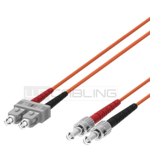 WP RACK WPC-FP1-6STSC-050 FIBER OPTIC MULTIMODE PATCH CORD 62,5/125 ST-SC, 5 MT. OM1