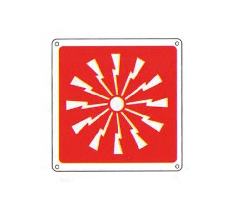 INIM FIRE CTS02 Aluminum acoustic alarm sign - 160x160mm