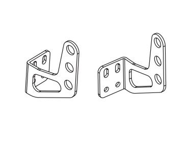 TOPP 3A1393 Tilting front mounting bracket - grey
