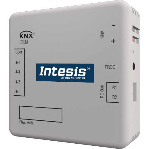 INKNXPAN001R000 Intesis Gateway Panasonic ECOi e PACi a KNX TP con Ingressi Binari — 1 Unità Interna — Connessione via bus R1/R2