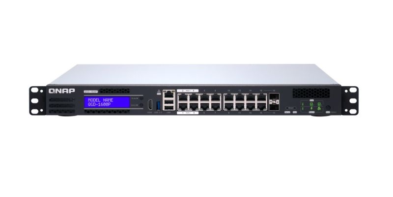 QNAP QGD-1600P-4G QGD-1600P- 16 1GBE POE PORTS WITH 2