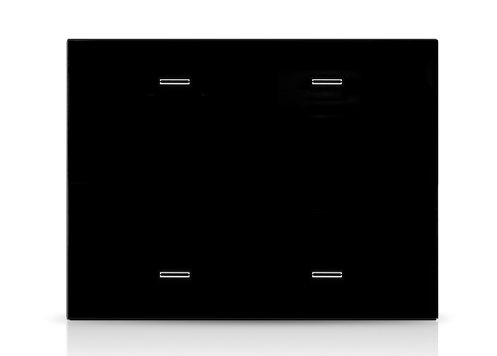 EELECTRON 9025GL304A03 GLASS - 3 MODULES - 4 CH. BLACK