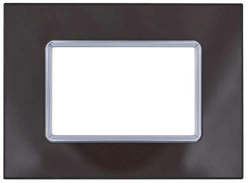 MAPAM 6003BL-6 Gem 6003BL-6 3P Dark Brown Glass Plate