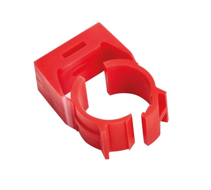 ELKRON FIRE 80SF5210123 AATPD25R Support bracket for 25 mm tube, red
