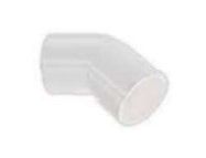 THERMOSTICK AABI-E25-45B Curva 45 gradi in ABS di colore Bianco. Diametro.  25 mm
