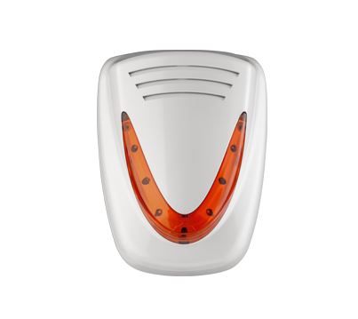 VENITEM 23.28.10 MURANO L pearl white/orange siren EN50131-4