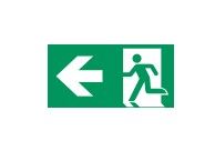 COOPER CSA LIGHTING 12191020022 EXIT LED CG-S/LEFT ISO 7010