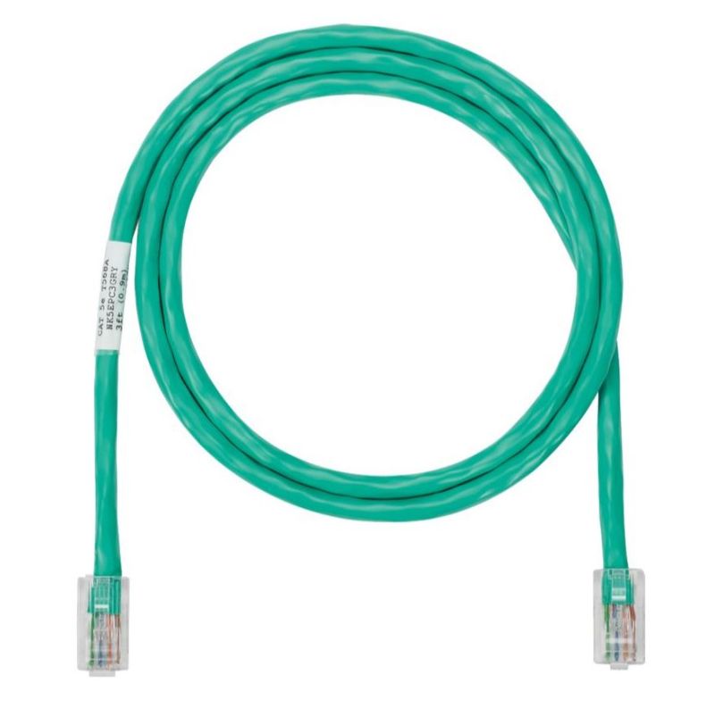 PANDUIT NK5EPC3MGRY NK Copper Patch Cord- Category 5e- Green UTP Cable
