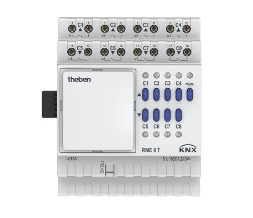 THEBEN 4930205 RME 8T KNX ATTUATORE MOTO/ON-OFF ESP 8CAN