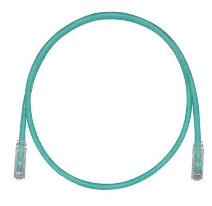 PANDUIT UTPSPL3MGRY Patch Cord in Rame- Cat 6- Green LSZH UTP Cable- 3