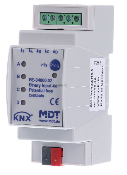 MDT BE-04000.02 Ingresso binario KNX 4 volte, a potenziale zero BE-04000.02