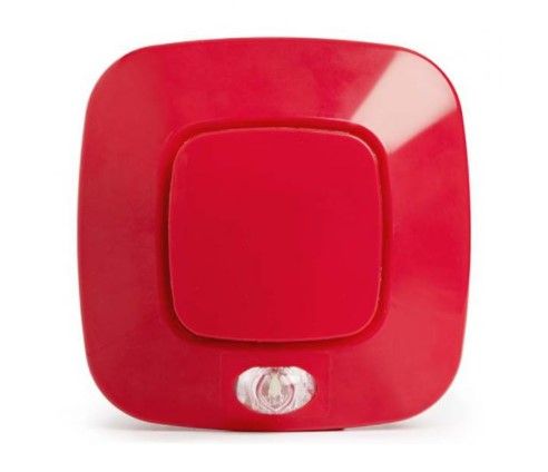 INIM FIRE IS2050RE Wall optical/acoustic alarm with red voice alarm