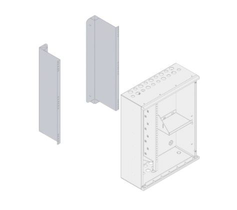 INIM FIRE PRCABRK Brackets for attaching the PRCAB-X cabinet to a 19" rack