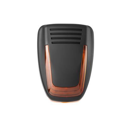 VENITEM 23.22.08 Sirena MOSE LS nero opaco tech/arancio EN50131-4 con sistema antischiuma antishock a doppio micro contro gli urti violenti