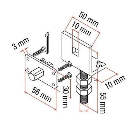 FAAC 132301 ADJUSTABLE KIT